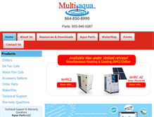 Tablet Screenshot of multiaqua.com